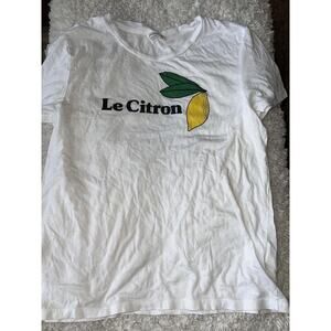Monkl Girls Sz. L “ Le Citron” Lemon Tee. Cute, Fun
